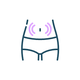 Swollen stomach icon