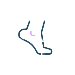 Swollen ankle icon